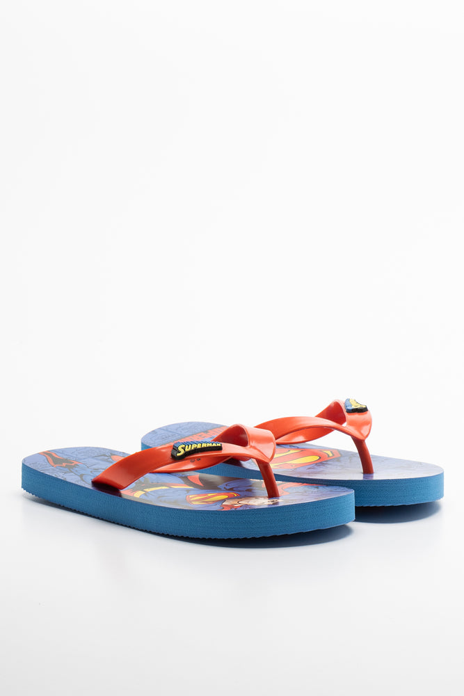 Superman Flip Flop Blue