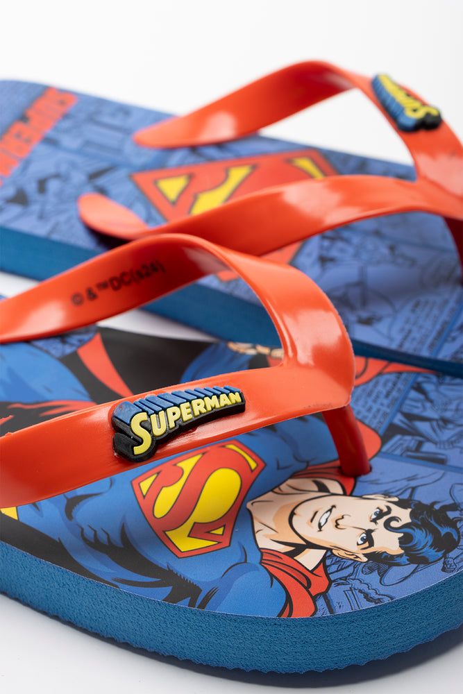 Superman Flip Flop Blue (2)