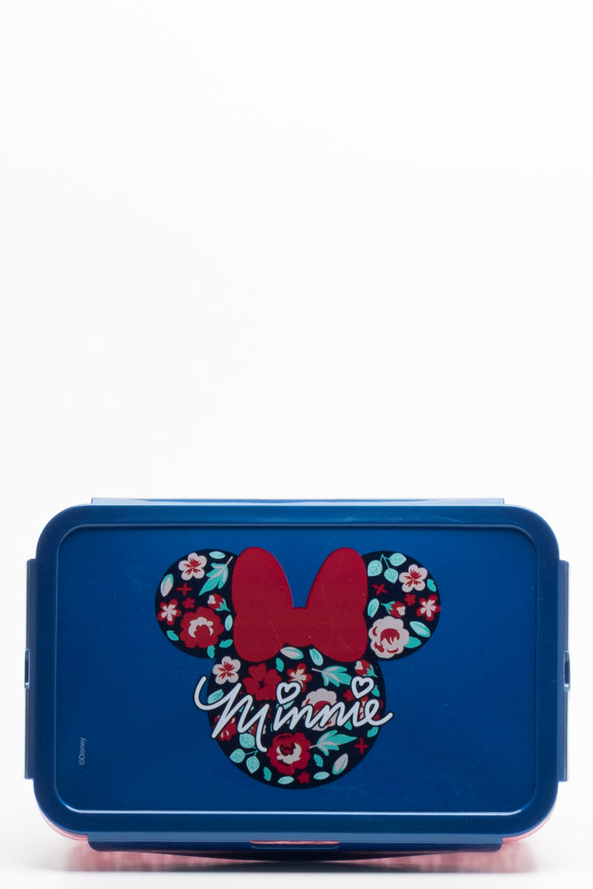 Minnie Rectangular Clip Lunchbox Blue