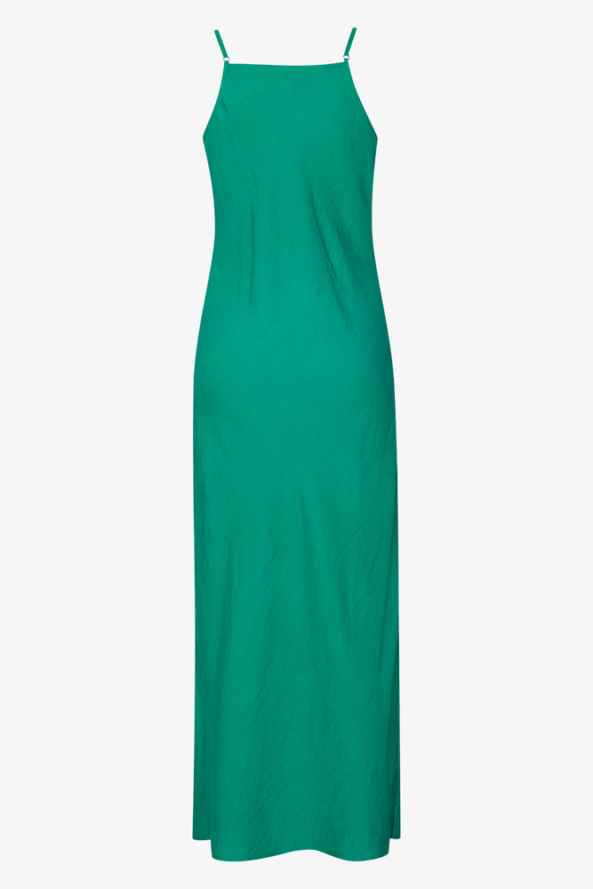 Strappy Column Dress Green (1)