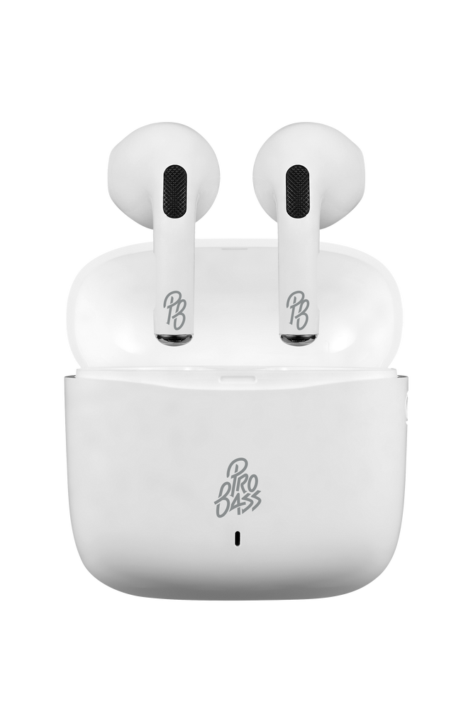 Pro Bass Pristine Series TWS Earphones White
