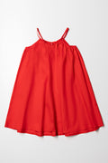 Halterneck Tent Dress Red (2)