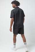 Textured Short Sleeve Shirt Black (2)