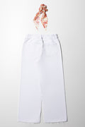 Wide Leg With Button Detail And Hair Tie White (3)