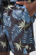 Leaf Swim Shorts Blue And Black (4)