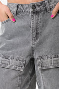 Bermuda Denim Short Dark Grey (4)