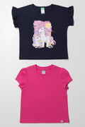 2 Pack T-Shirts Navy And Pink