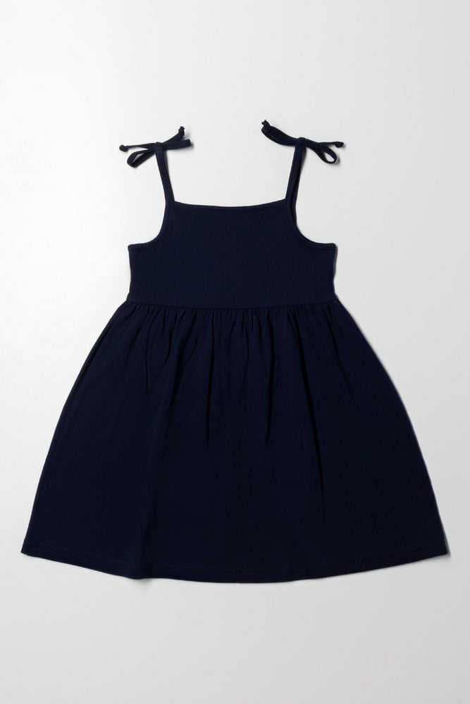 Encanto Strappy Dress Navy (2)