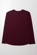 Long Sleeve T-Shirt Burgundy (2)