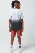 Ombre Short Sleeve T-Shirt Black (2)