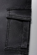 Cargo Denim Short Black (1)