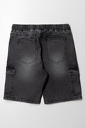 Cargo Denim Short Black (3)