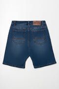 Ripped Denim Short Blue (2)