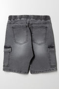 Cargo Denim Short Dark Grey (2)