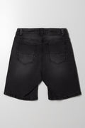 Denim Short Dark Grey (4)