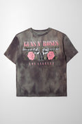 Guns And Roses Oversized T-Shirt Dark Grey