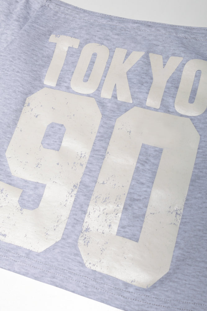 Tokyo Off The Shoulder Top Grey
