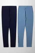 2 Pack Leggings Navy And Blue (2)