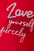 Love Short Sleeve T-Shirt Red (1)