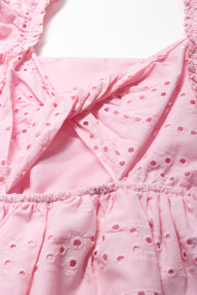 Anglaise A-Line Dress Pink (1)