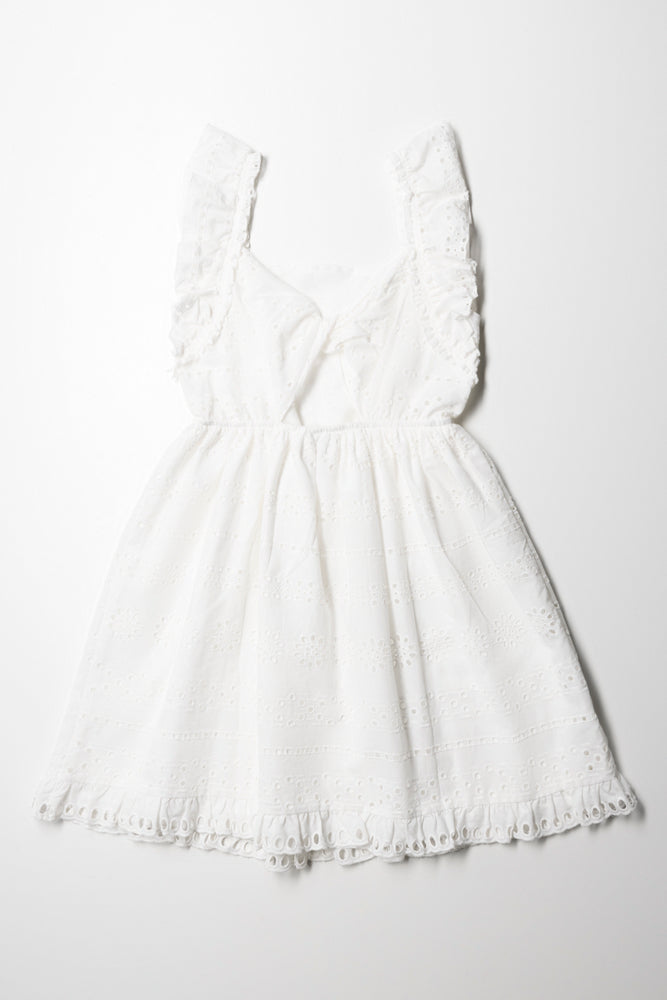 Anglaise A Line Dress White (3)