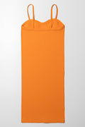 Seamless Strap Dress Orange (2)