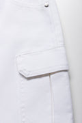 Cargo Mini Skirt White (1)