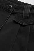 A-Line Denim Skort Black (1)