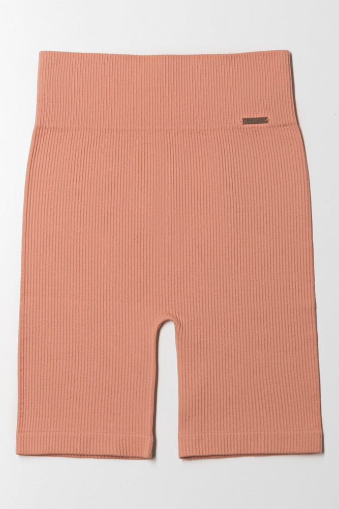 Seamless Cycle Shorts Cameo Brown