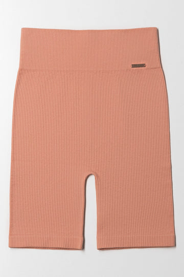 Seamless Cycle Shorts Cameo Brown