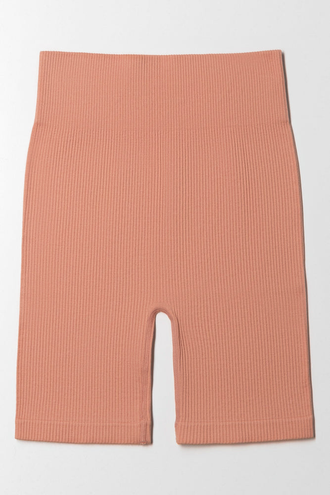 Seamless Cycle Shorts Cameo Brown (2)