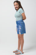 Rip And Repair Bermuda Shorts Blue (2)