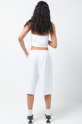 Wide Leg Short Pants White (3)
