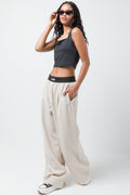 Slinky Crop Square Neck Vest Black (1)