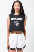 Raiders Oversized Muscle T-Shirt Black