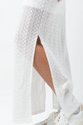 Crochet Textured Dress White (3)