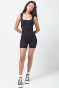 Seamless Short Playsuit Black