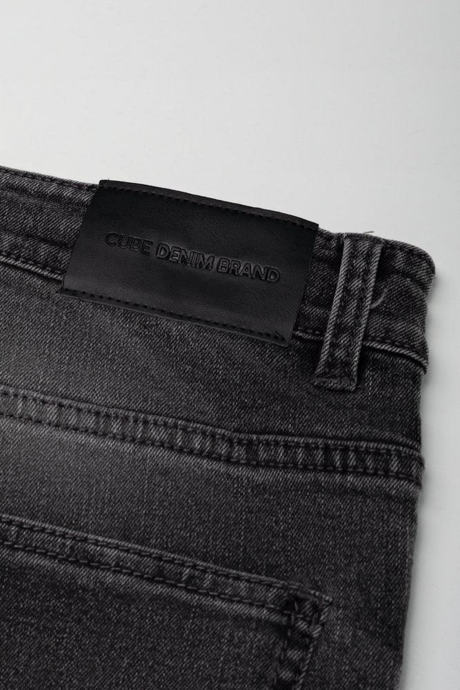 Ripped Denim Short With Drawstring Black (3)