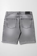 Ripped Drawstring Short Grey (4)