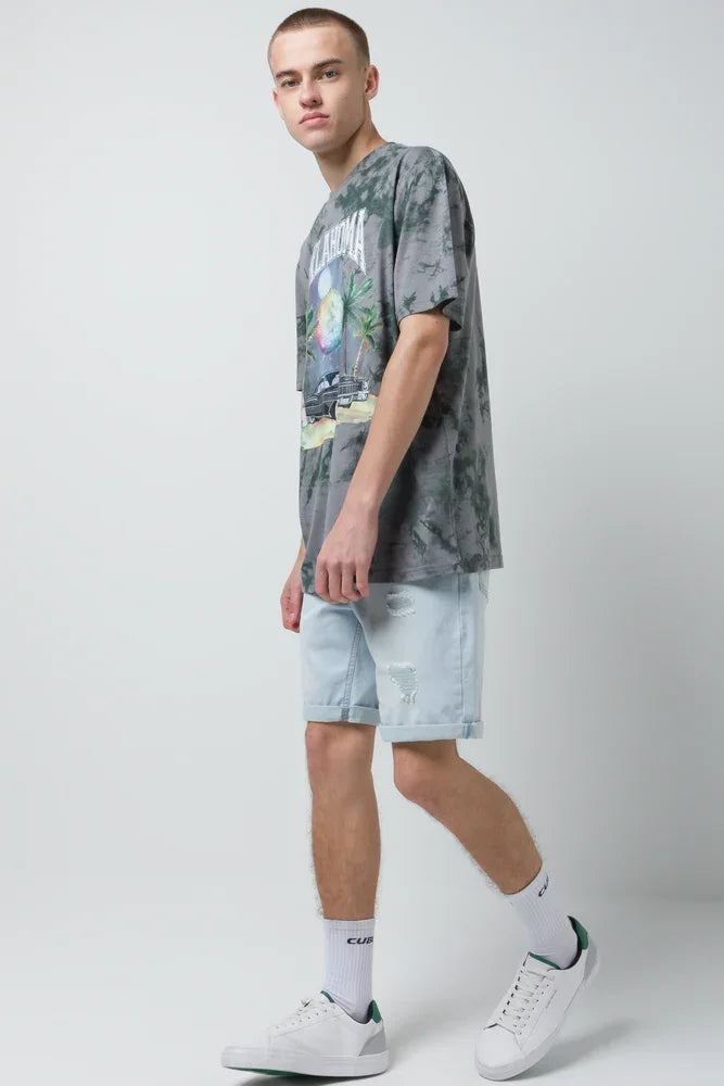 Tie Dye T-Shirt Dark Grey (1)