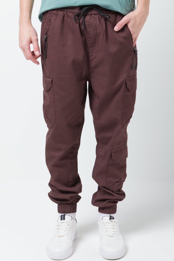 Cargo Jogger Pants Brown