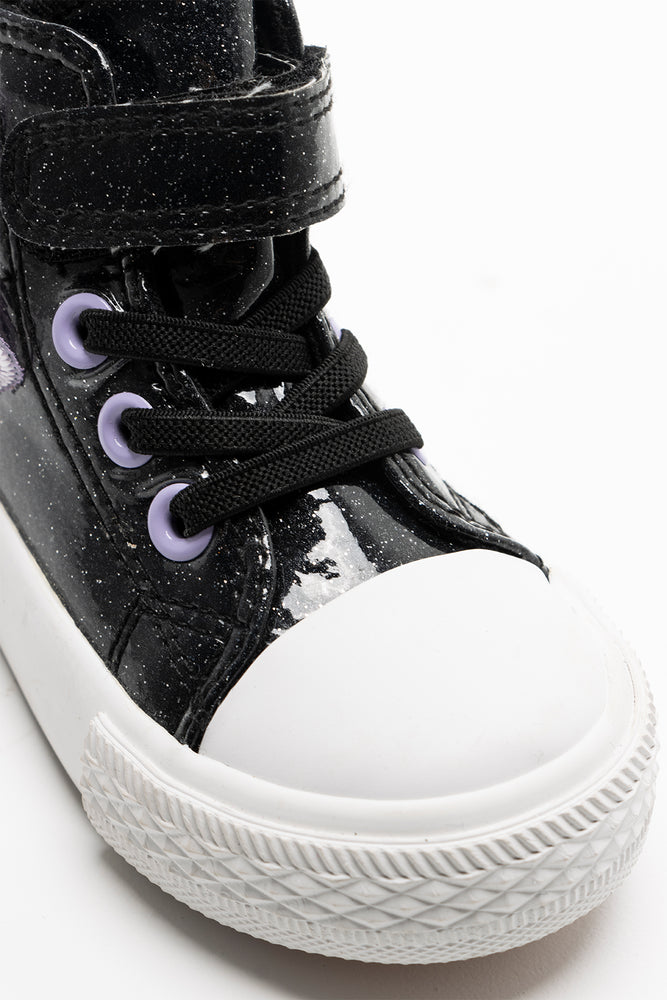 Glitter Hightop Sneaker Black (2)