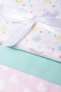 3 Pack Receiver Blanket Wild Animals  Pink (1)
