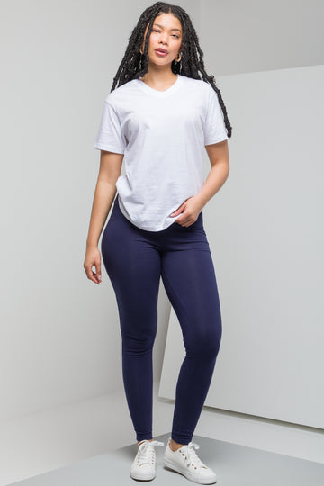 Wide Waist Leggings Navy