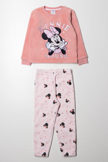 Minnie Mouse Fleece Set Pink
