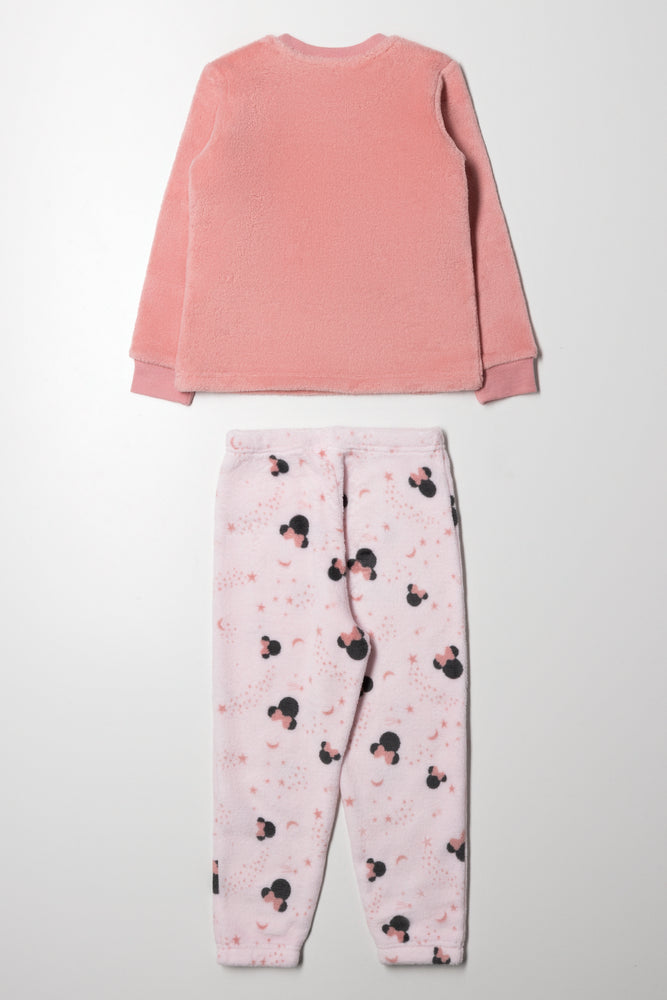 Minnie Mouse Fleece Set Pink (3)