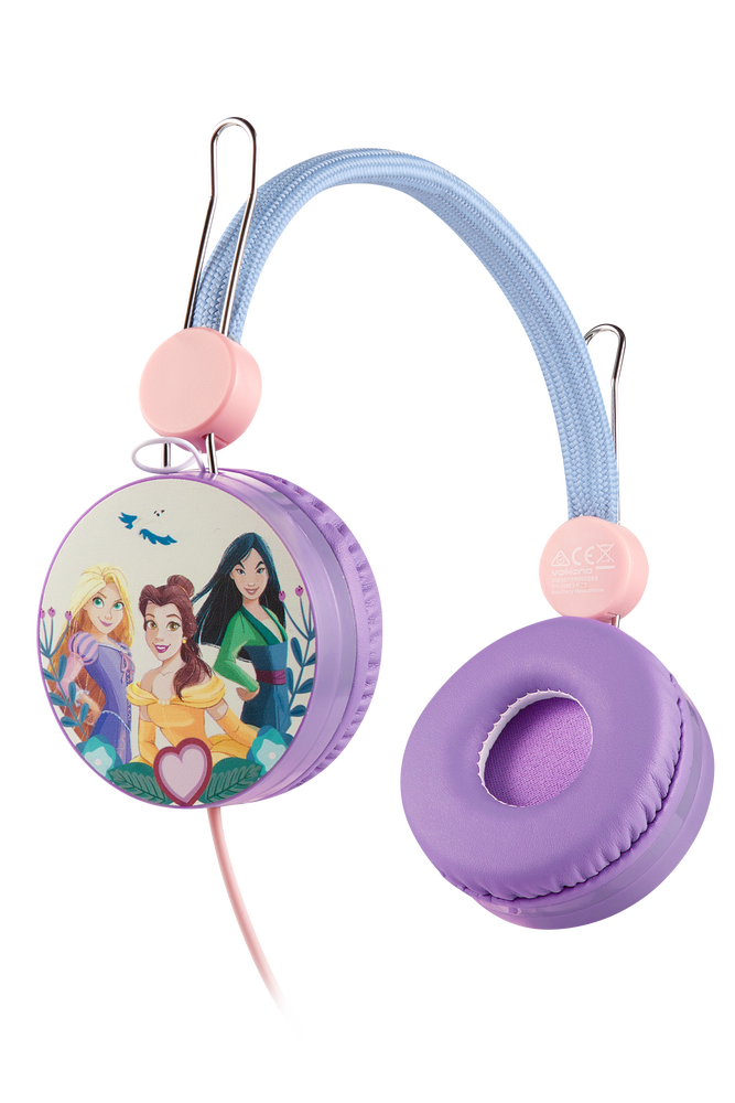 Disney Princesses AUX Headphones Purple & Blue