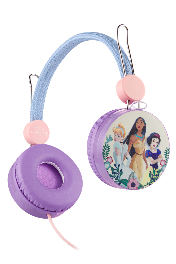 Disney Princesses AUX Headphones Purple & Blue
