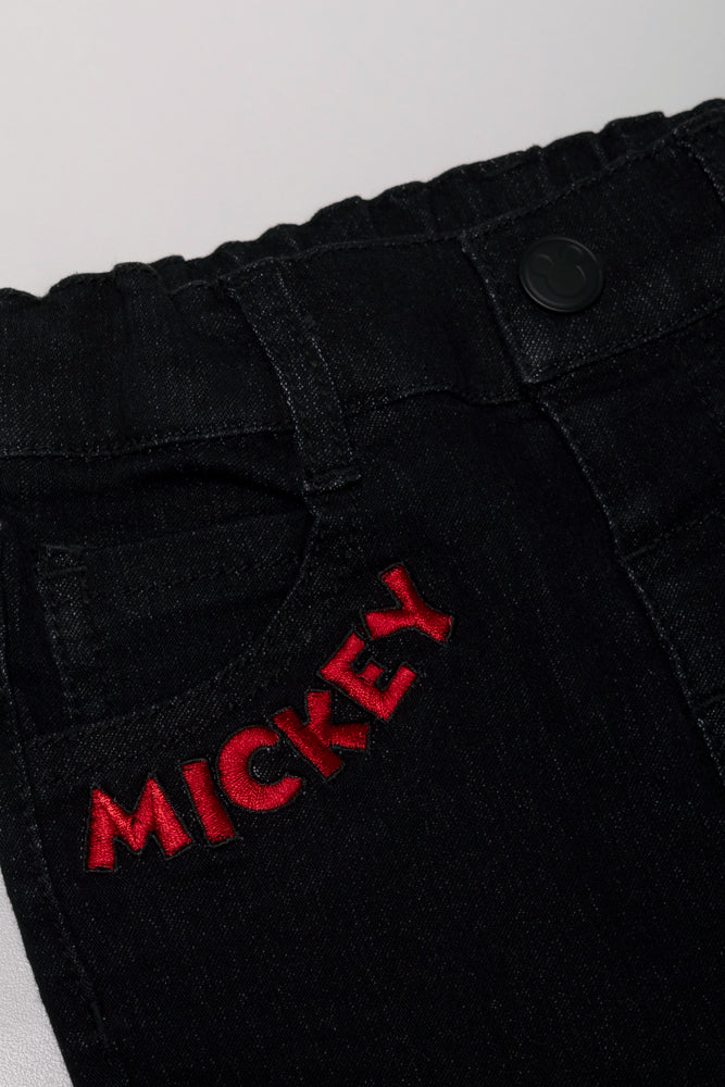 Mickey Mouse Skinny Denim Jeans Blue