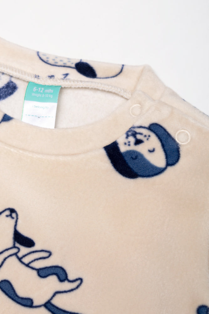 Fleece Pyjamas Puppy Island Natural (1)